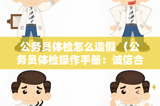 公务员体检怎么造假 （公务员体检操作手册：诚信合规，拒绝造）