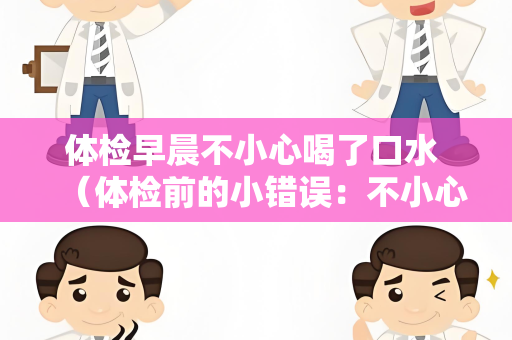 体检早晨不小心喝了口水 （体检前的小错误：不小心喝了口水，该怎么）
