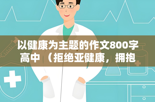 以健康为主题的作文800字高中 （拒绝亚健康，拥抱阳光生活）