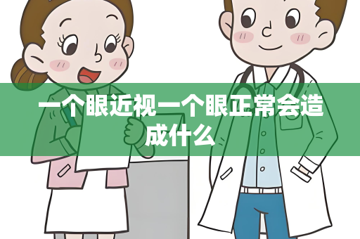 一个眼近视一个眼正常会造成什么
