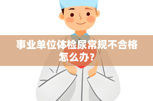 事业单位体检尿常规不合格怎么办？