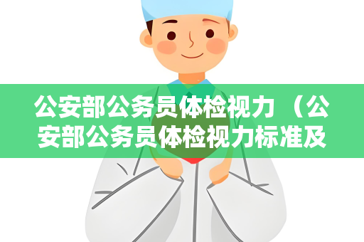 公安部公务员体检视力 （公安部公务员体检视力标准及建议）