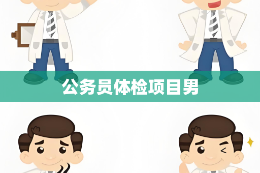 公务员体检项目男