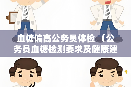 血糖偏高公务员体检 （公务员血糖检测要求及健康建议）